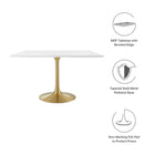 Modway Lippa 48" Square Wood Dining Table