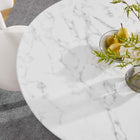 Modway Lippa 40" Round Faux Marble Dining Table