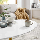 Modway Lippa 42" Oval Wood Coffee Table