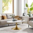 Modway Lippa 42" Oval Wood Coffee Table