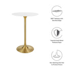 Modway Lippa 28" Round Wood Bar Table