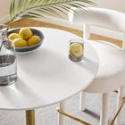 Modway Lippa 28" Round Wood Bar Table