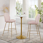 Modway Lippa 28" Round Faux Marble Bar Table