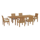 Modway Marina 7 Piece Outdoor Patio Teak Dining Set EEI-3279