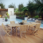 Modway Marina 7 Piece Outdoor Patio Teak Dining Set EEI-3280