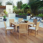 Modway Marina 7 Piece Outdoor Patio Teak Dining Set EEI-3293