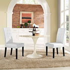 Modway Confer Vinyl Dining Side Chair Set of 2