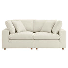 Modway Commix 2 Piece Down Filled Overstuffed Sectional Sofa Set