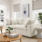 Modway Commix 2 Piece Down Filled Overstuffed Sectional Sofa Set