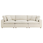 Modway Commix 3 Piece Down Filled Overstuffed Sectional Sofa Set