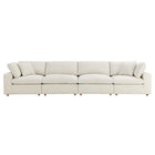Modway Commix 4 Piece Down Filled Overstuffed Sectional Sofa Set - EEI-3357-LBG