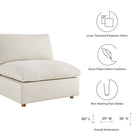 Modway Commix 4 Piece Down Filled Overstuffed Sectional Sofa Set - EEI-3357-LBG