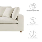 Modway Commix 5 Piece Down Filled Overstuffed Sectional Sofa Set