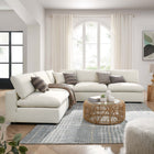 Modway Commix 5-Piece Down Filled Overstuffed Armless Sectional Sofa