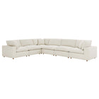 Modway Commix 6 Piece Down Filled Overstuffed Sectional Sofa Set
