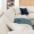 Modway Commix 6 Piece Down Filled Overstuffed Sectional Sofa Set