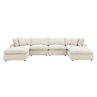 Modway Commix 6-Piece Down Filled Overstuffed Sectional Sofa