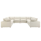Modway Commix 8-Piece Down Filled Overstuffed Sectional Sofa