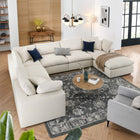 Modway Commix 7-Piece Down Filled Overstuffed Sectional Sofa