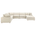 Modway Commix 7-Piece Down Filled Overstuffed Sectional Sofa