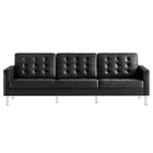 Modway Loft Tufted Vegan Leather Sofa