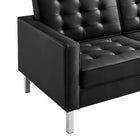 Modway Loft Tufted Vegan Leather Sofa