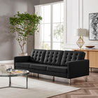 Modway Loft Tufted Vegan Leather Sofa