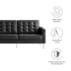 Modway Loft Tufted Vegan Leather Sofa