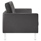 Modway Loft Tufted Vegan Leather Sofa