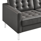 Modway Loft Tufted Vegan Leather Sofa