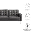 Modway Loft Tufted Vegan Leather Sofa