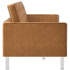 Modway Loft Tufted Vegan Leather Sofa