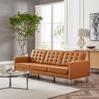 Modway Loft Tufted Vegan Leather Sofa