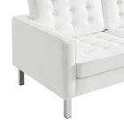 Modway Loft Tufted Vegan Leather Sofa