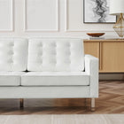 Modway Loft Tufted Vegan Leather Sofa