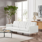 Modway Loft Tufted Vegan Leather Sofa