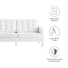 Modway Loft Tufted Vegan Leather Sofa