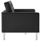 Modway Loft Tufted Vegan Leather Loveseat