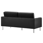 Modway Loft Tufted Vegan Leather Loveseat