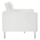 Modway Loft Tufted Vegan Leather Loveseat