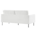 Modway Loft Tufted Vegan Leather Loveseat