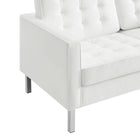 Modway Loft Tufted Vegan Leather Loveseat