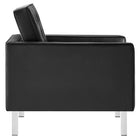 Modway Loft Tufted Vegan Leather Armchair