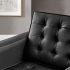 Modway Loft Tufted Vegan Leather Armchair