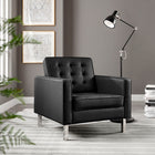 Modway Loft Tufted Vegan Leather Armchair