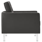 Modway Loft Tufted Vegan Leather Armchair