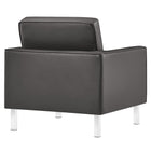 Modway Loft Tufted Vegan Leather Armchair