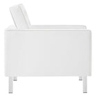 Modway Loft Tufted Vegan Leather Armchair