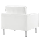Modway Loft Tufted Vegan Leather Armchair