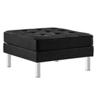 Modway Loft Tufted Vegan Leather Ottoman  